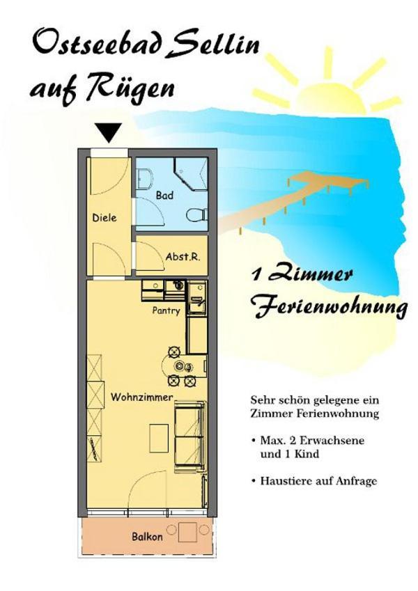 Ferienapartment Haus Baltic 1Og09 Sellin  Exteriör bild